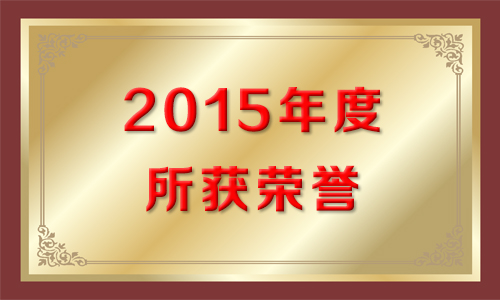 2015年度所获荣誉