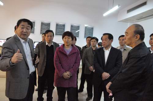 山东省副省长王随莲、卫生厅厅长刘奇来我院调研                                                 视察我院国家级妇科内镜与微创培训基地