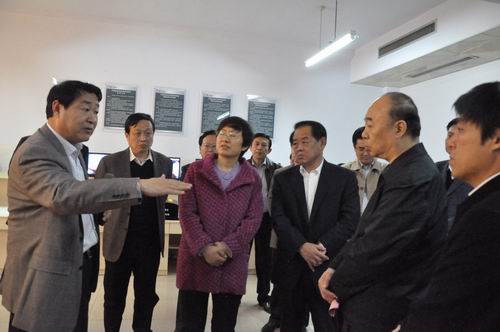 山东省副省长王随莲、卫生厅厅长刘奇来我院调研                                                 视察我院国家级妇科内镜与微创培训基地
