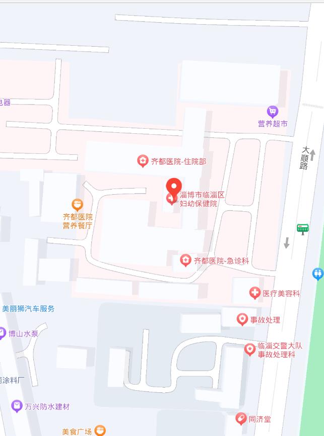 【交通导引】医院周边公交车站、车辆出入口提示及停车场